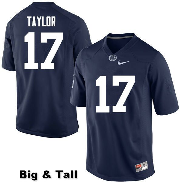 NCAA Nike Men's Penn State Nittany Lions Garrett Taylor #17 College Football Authentic Big & Tall Navy Stitched Jersey ASN8898GJ